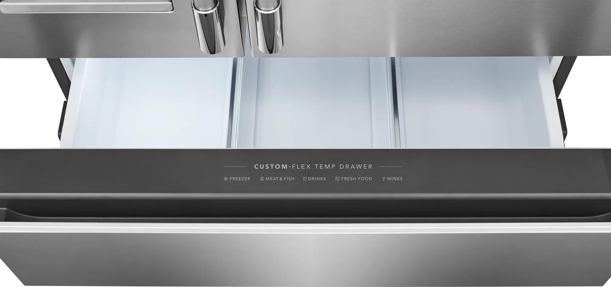 Réfrigérateur à portes françaises de 4 portes avec une profondeur de comptoir de 22 pi cu Acier inoxydable-PRMC2290BF