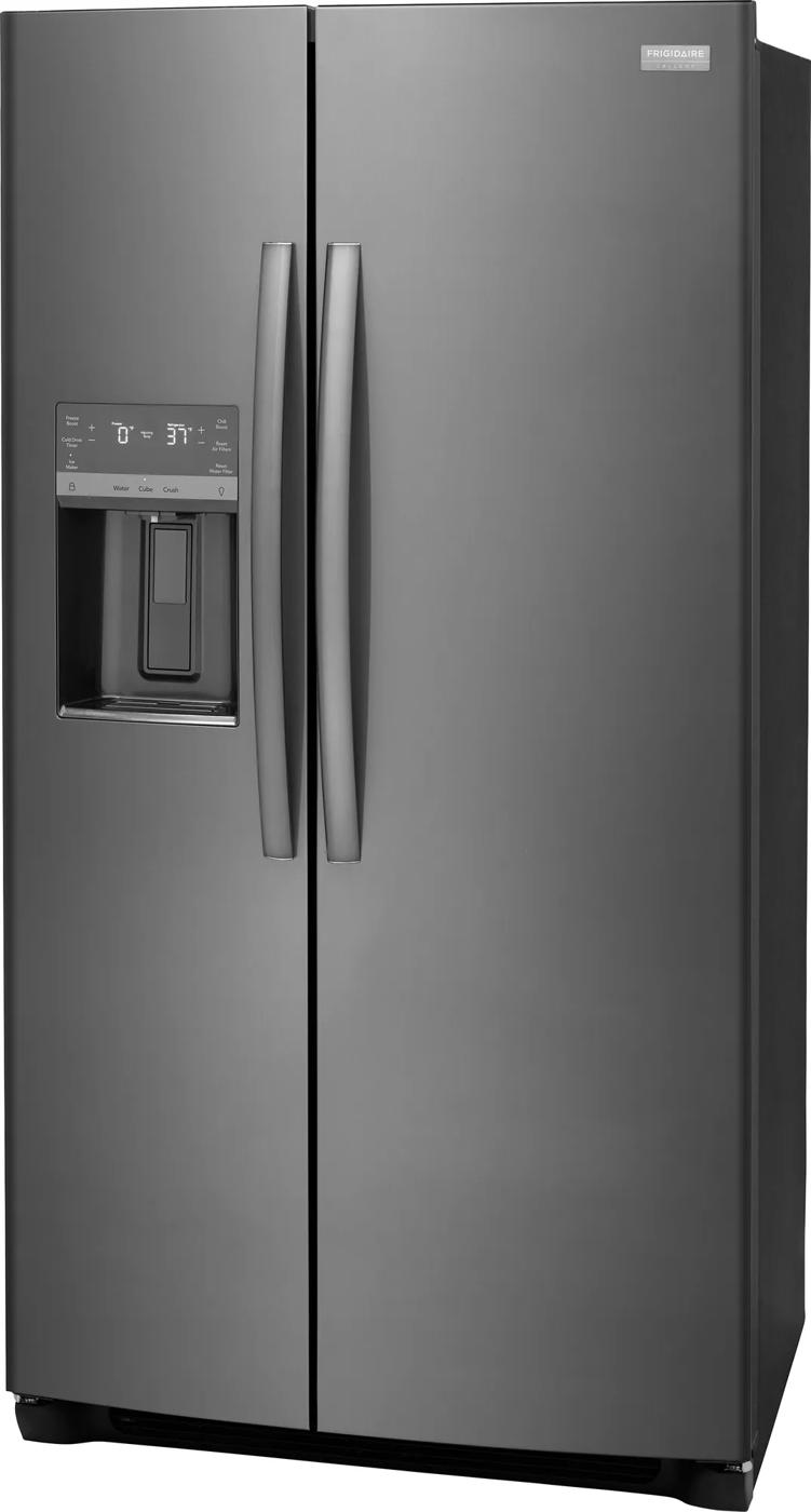 22 Cu. Ft. 36" Counter Depth Side by Side Refrigerator Black Stainless Steel-GRSC2352AD