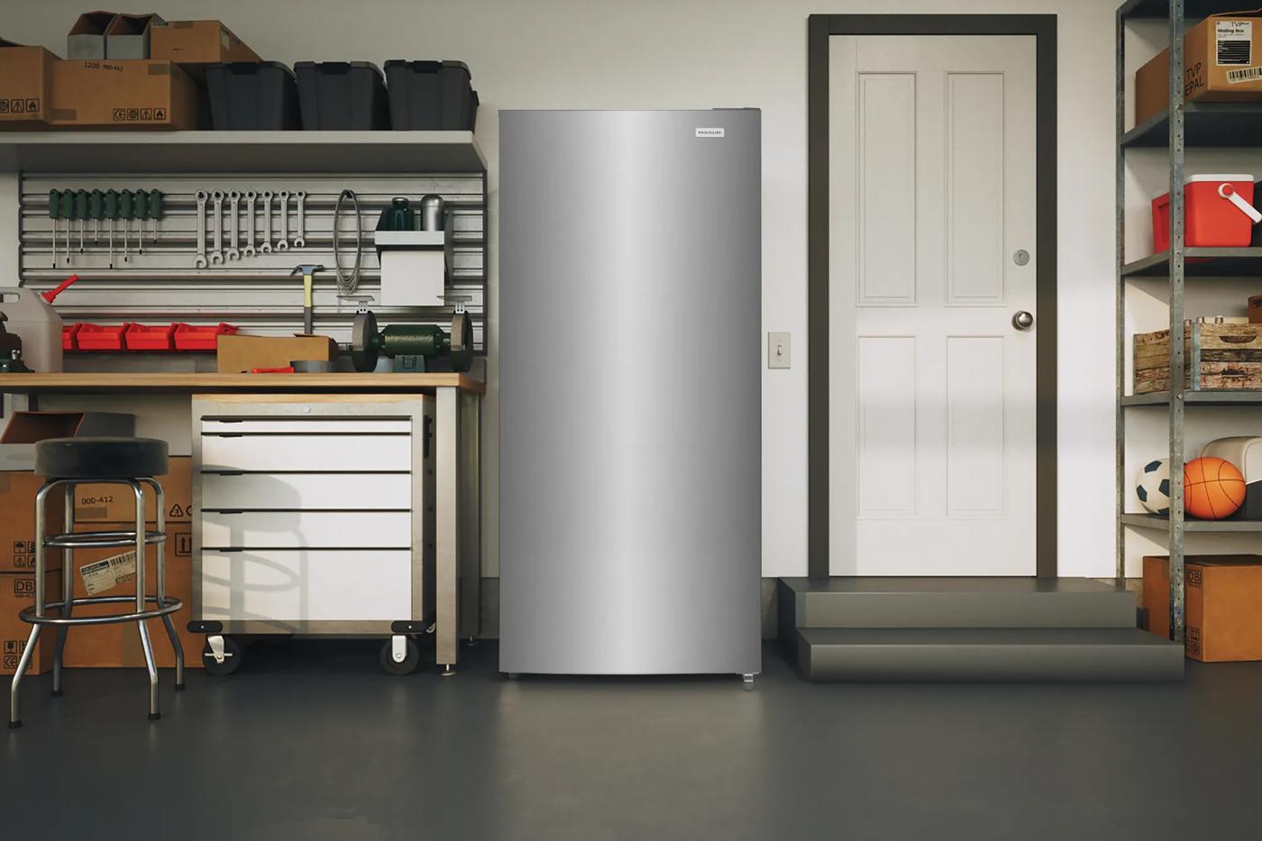 21 Cu. Ft. Garage Ready Upright Freezer Fingerprint-Resistant Stainless Steel Look-FFUV2126AV