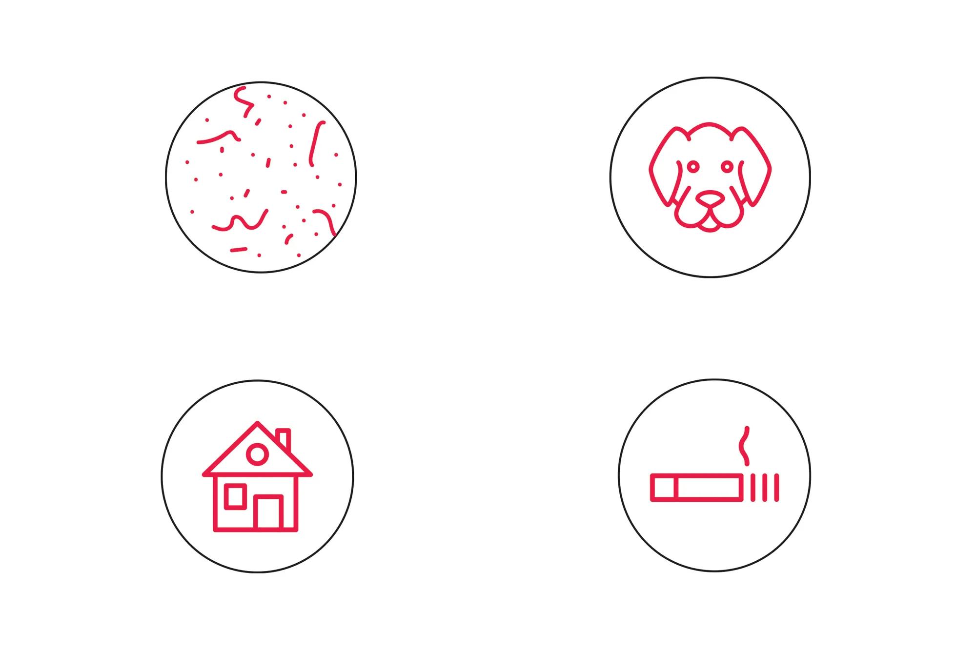 Filters out allergens and particles