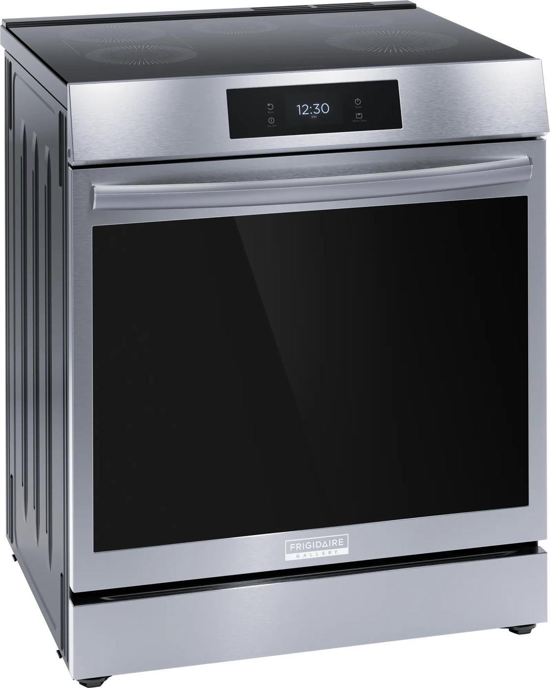  30" Front Control Induction Range with Total Convection Stainless Steel-GCFI306CBF