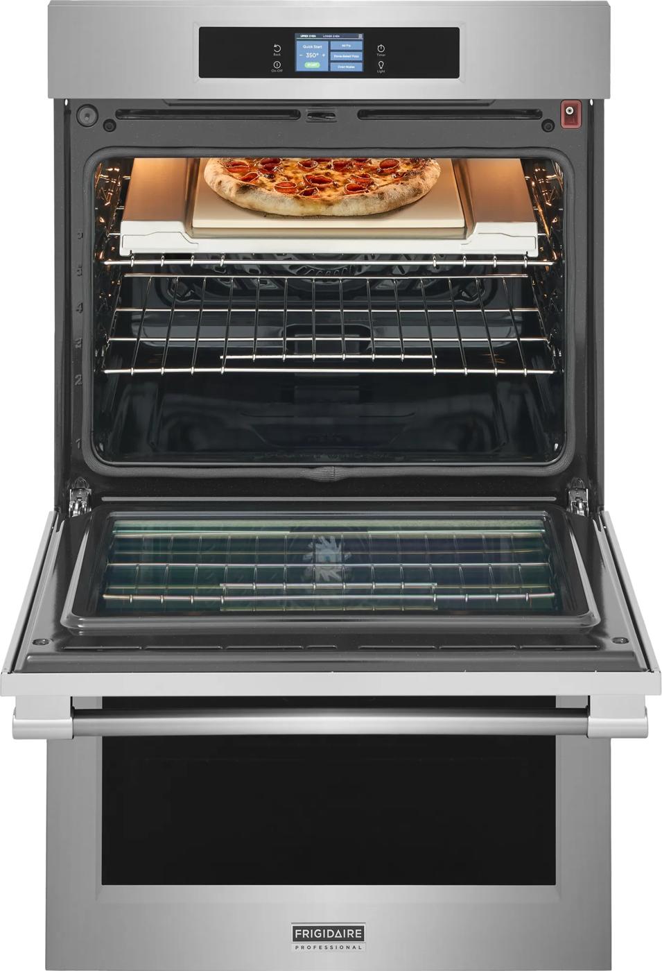 30" Double Wall Oven with Stone-Baked Pizza Stainless Steel-PCWD3085AF