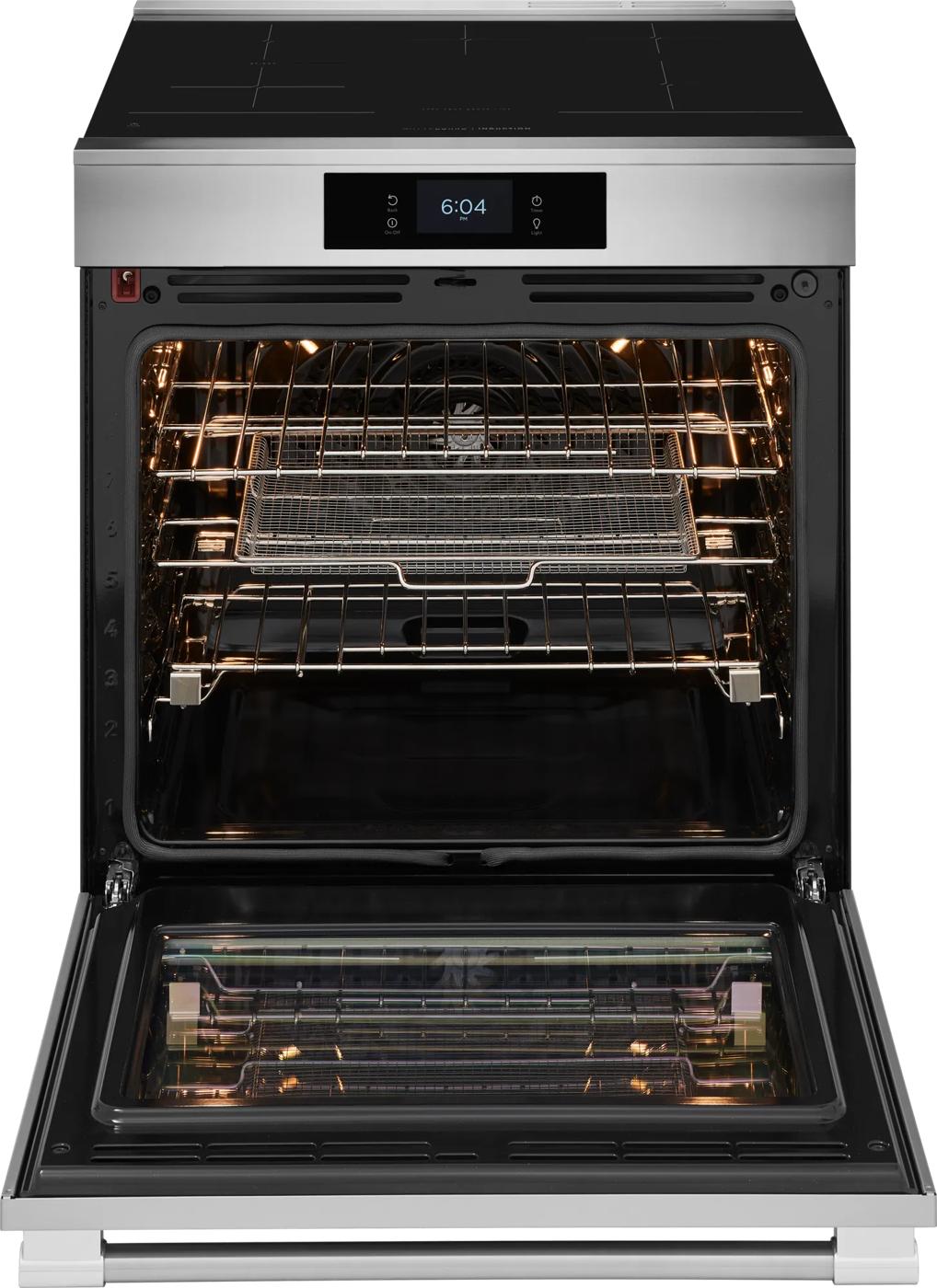 Cuisinière à induction de 30 po (76,2 cm) avec pizza cuite sur pierre Acier inoxydable-PCFIC085BF