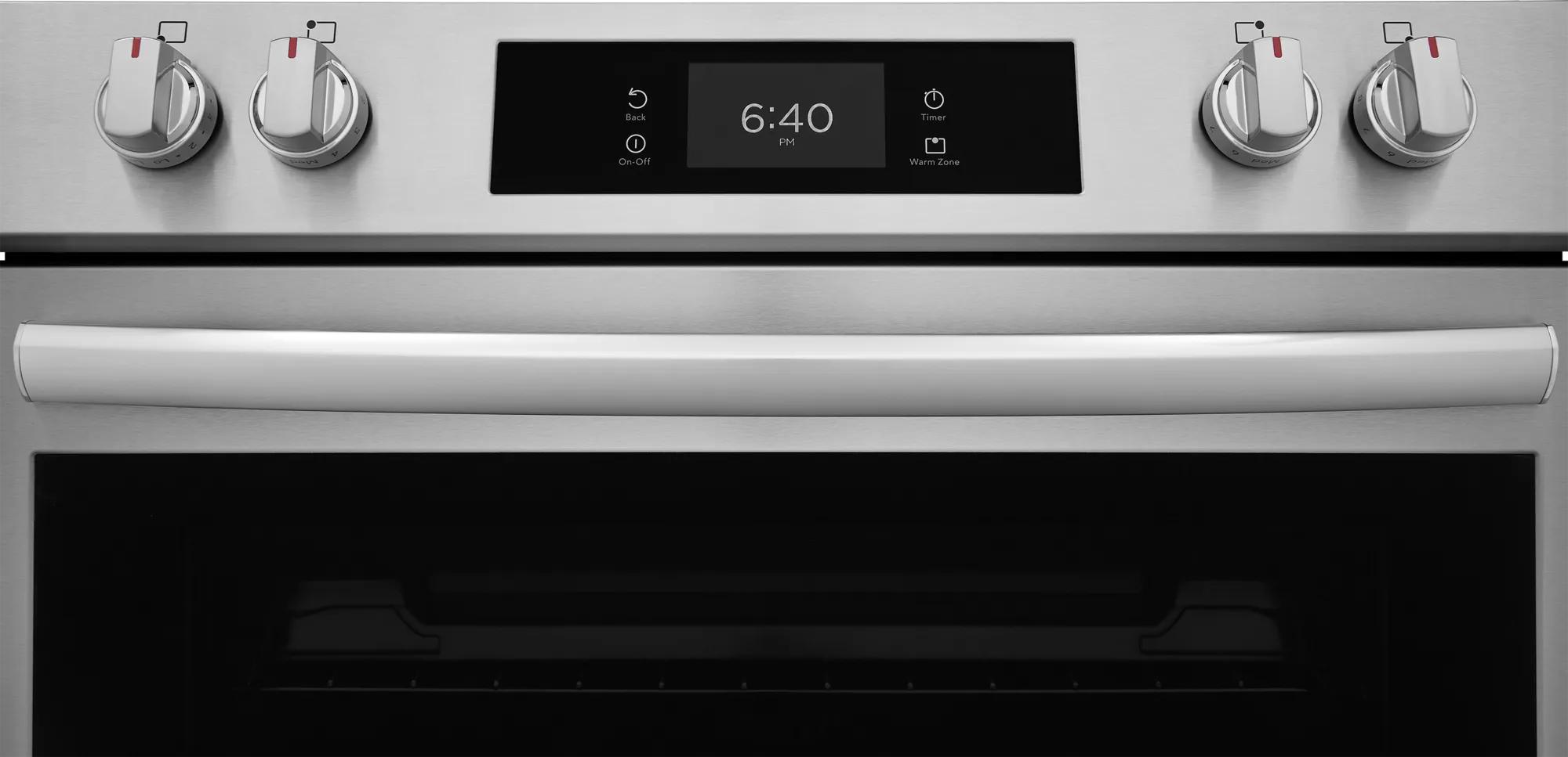 Cuisinière électrique 30 po avec pizza cuite sur pierre Acier inoxydable-GCFE307CBF