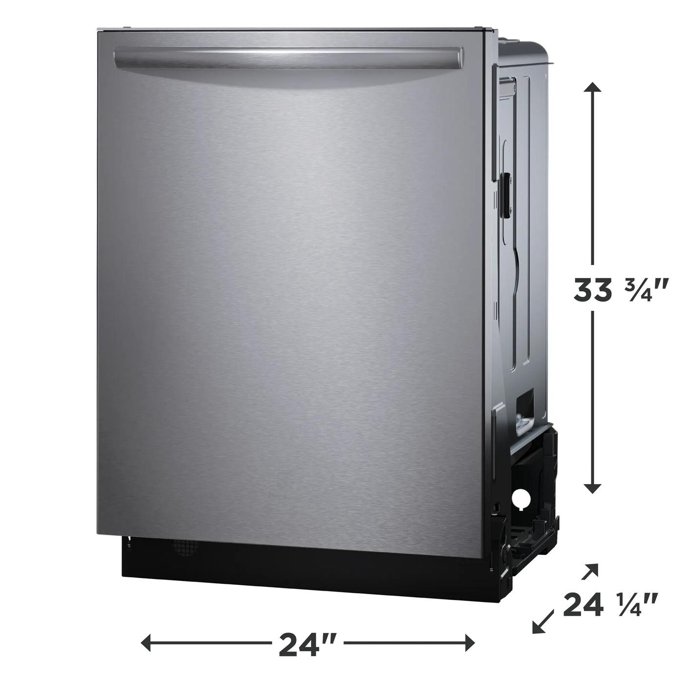 24" Stainless Steel Tub Built-In Dishwasher with CleanBoost™ Stainless Steel-GDSH4715AF
