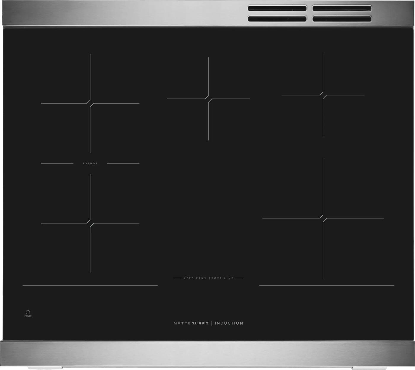 Cuisinière à induction de 30 po (76,2 cm) avec pizza cuite sur pierre Acier inoxydable-PCFIC085BF