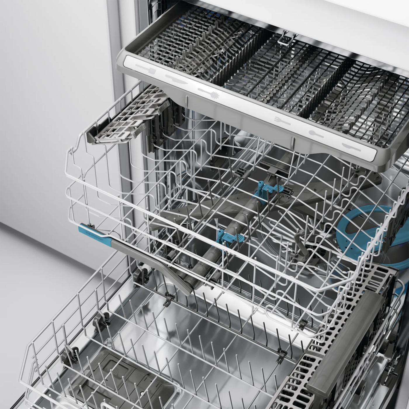 24" Stainless Steel Tub Built-In Dishwasher with CleanBoost™ Black Stainless Steel-GDSH4715AD