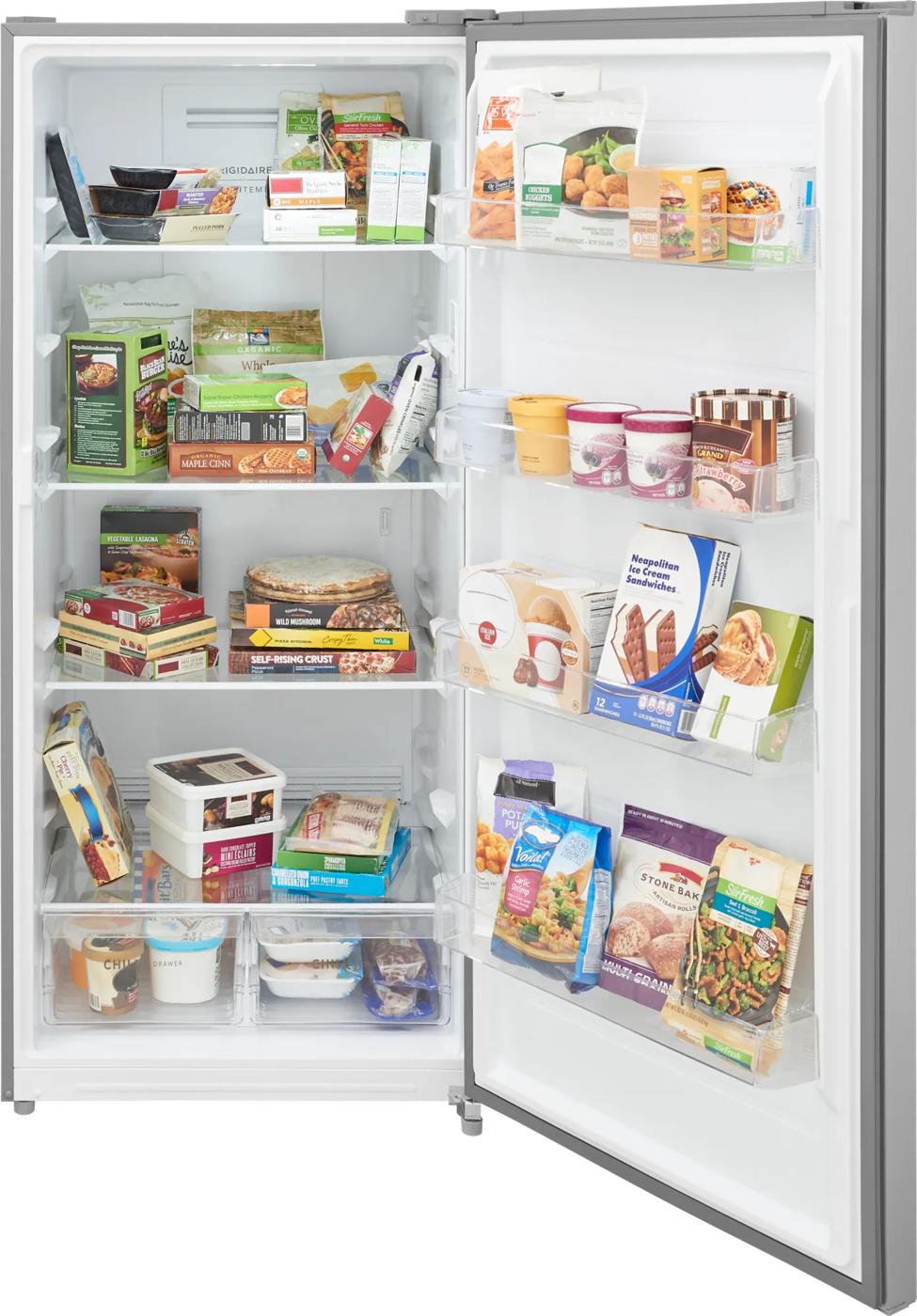 21 Cu. Ft. Garage Ready Upright Freezer Fingerprint-Resistant Stainless Steel Look-FFUV2136AV