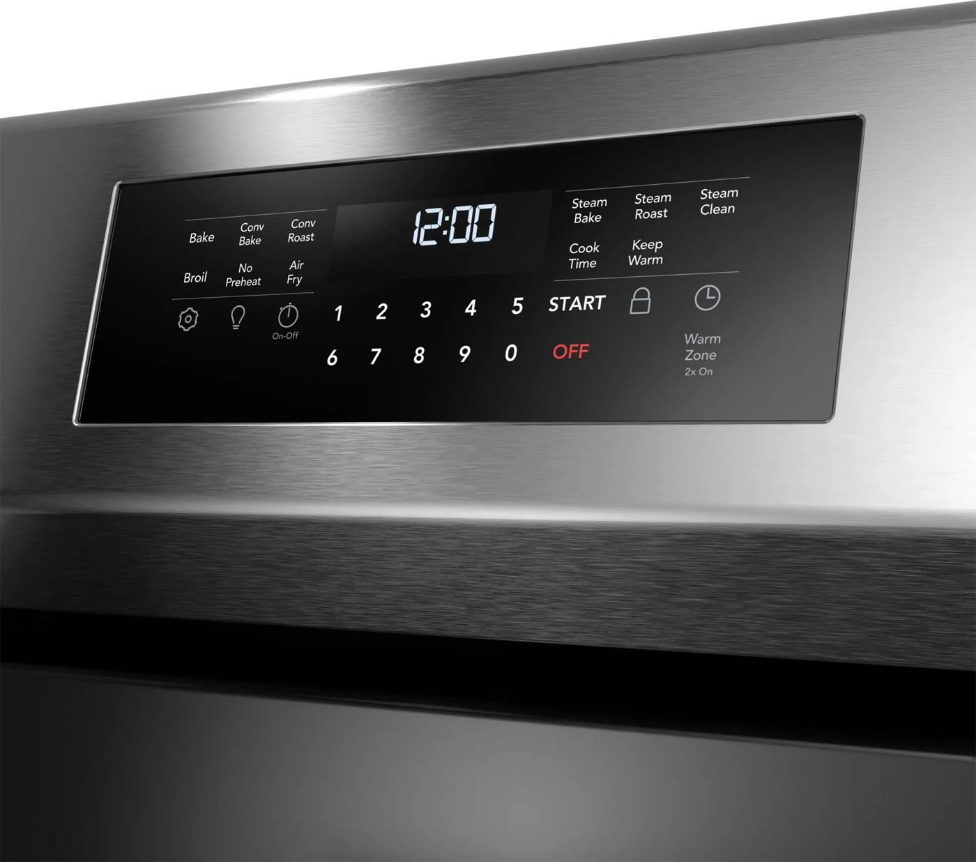 30" Rear Control Electric Range with Total Convection Stainless Steel-GCREC059BF