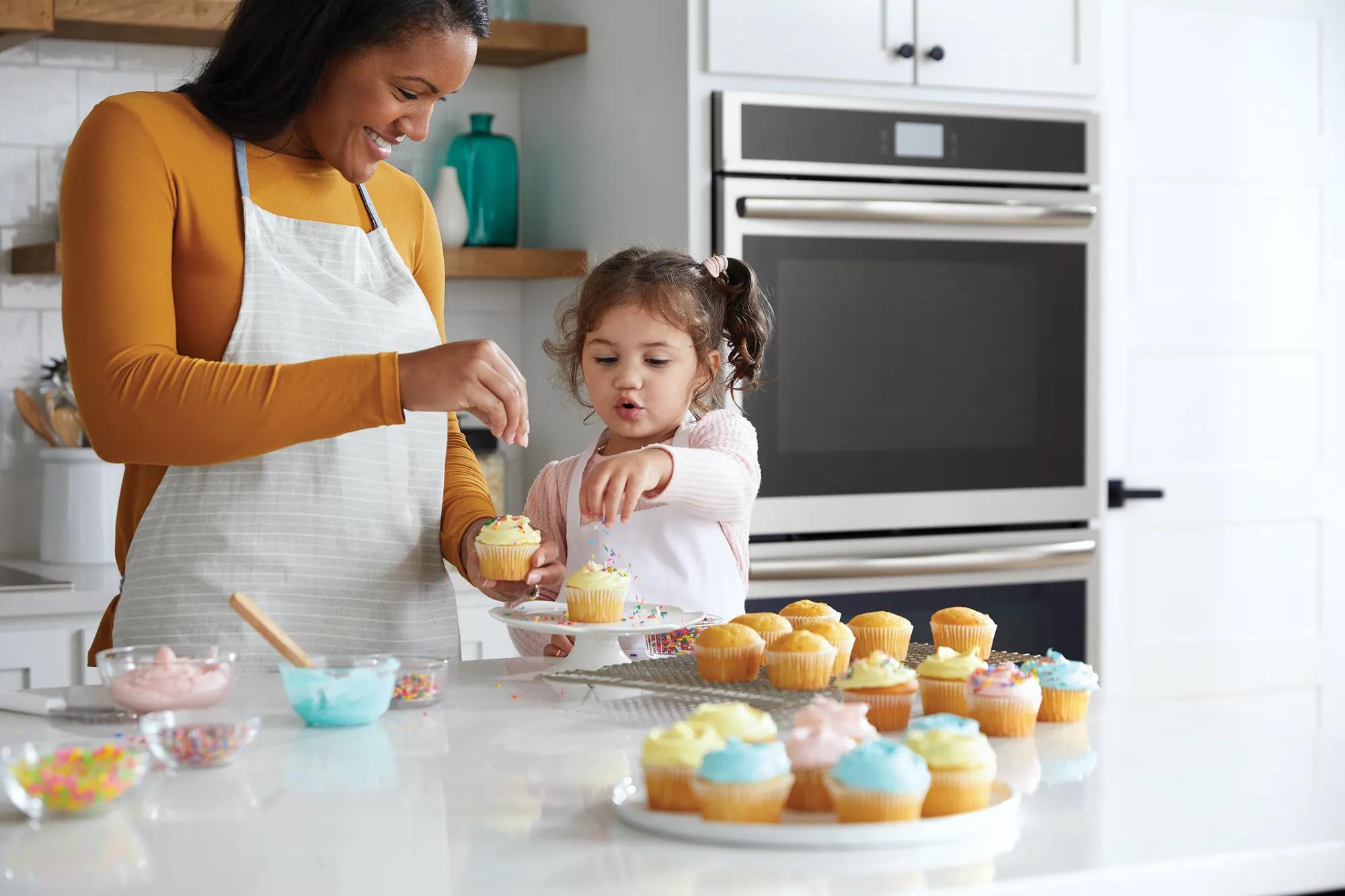 Four mural électrique double de 76 cm (30 po) avec convection totale Acier inoxydable-GCWD3067AF