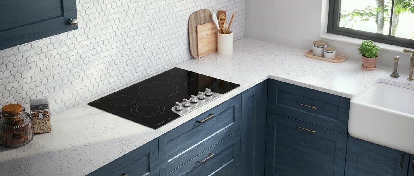 30" Electric Cooktop Black Stainless Steel-GCCE3070BD