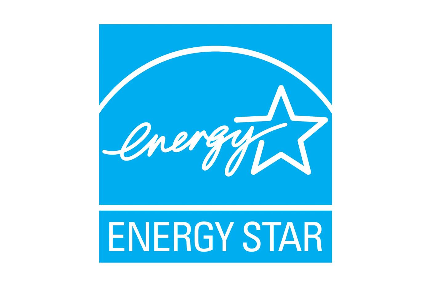 ENERGY STAR certification logo on a blue background