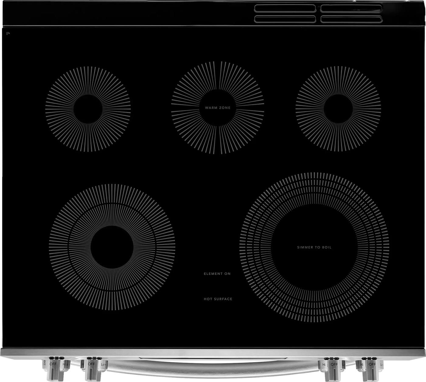 Cuisinière électrique 30 po avec pizza cuite sur pierre Acier inoxydable-GCFE307CBF