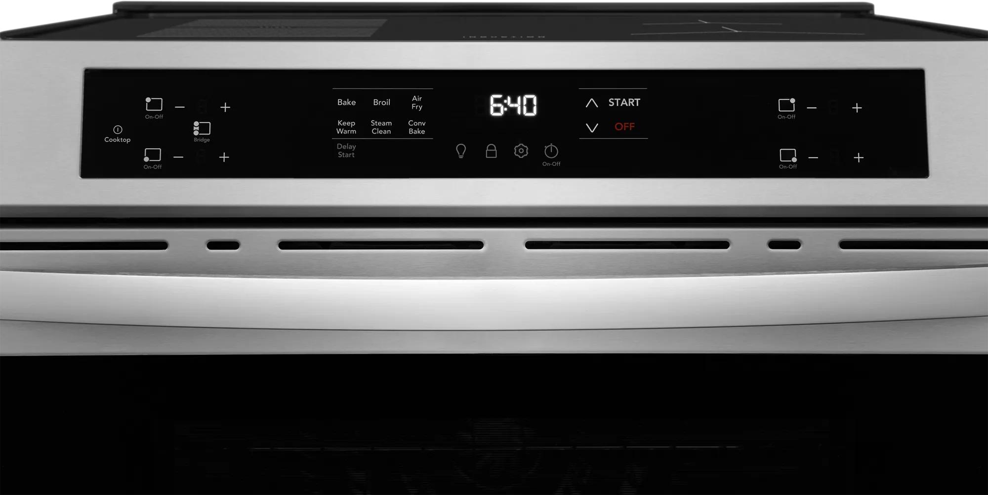 30" Front Control Induction Range with Air Fry Stainless Steel-FCFI308CBS