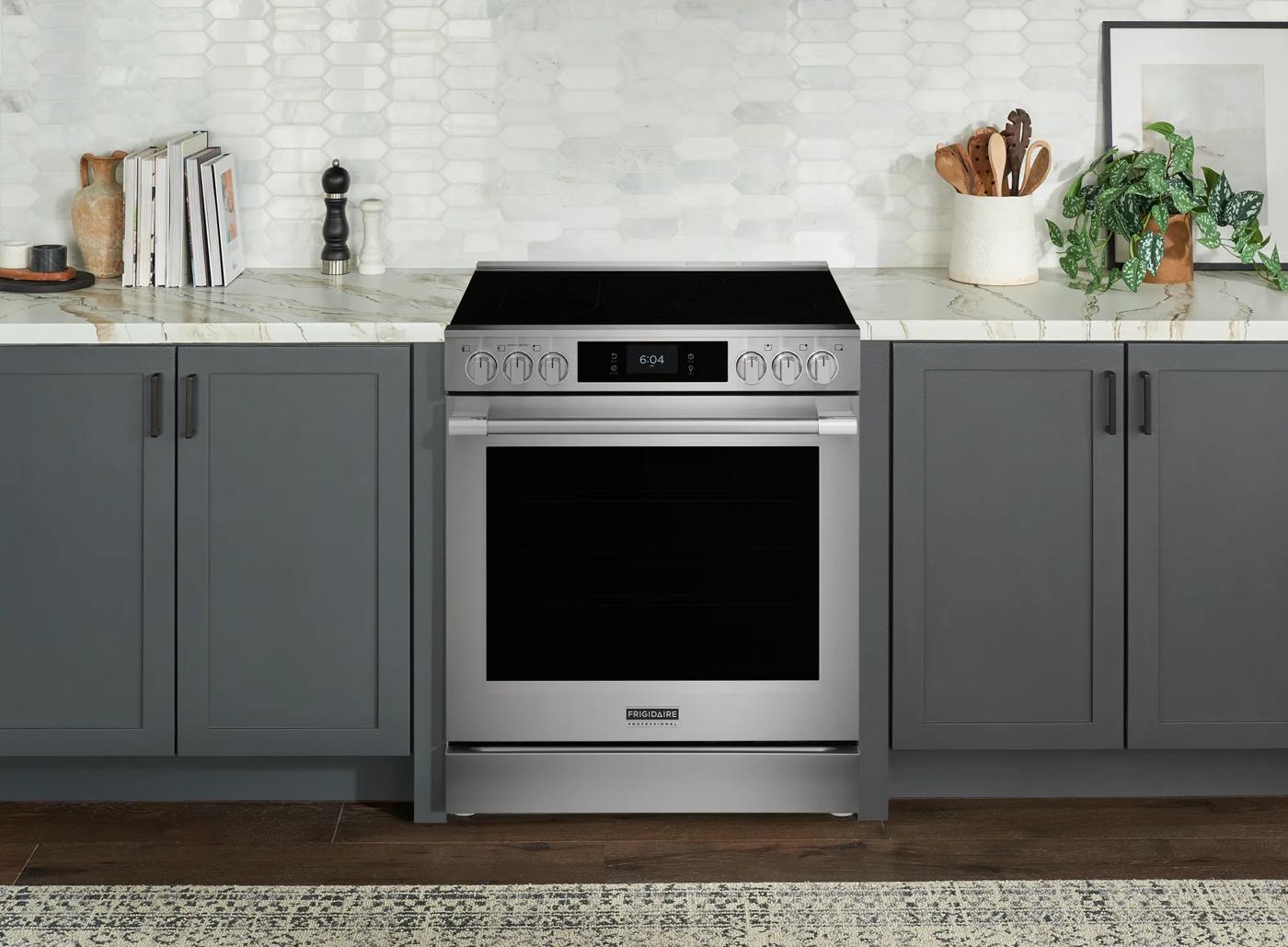 Cuisinière électrique 30 po avec pizza cuite sur pierre Acier inoxydable-PCFEC085BF