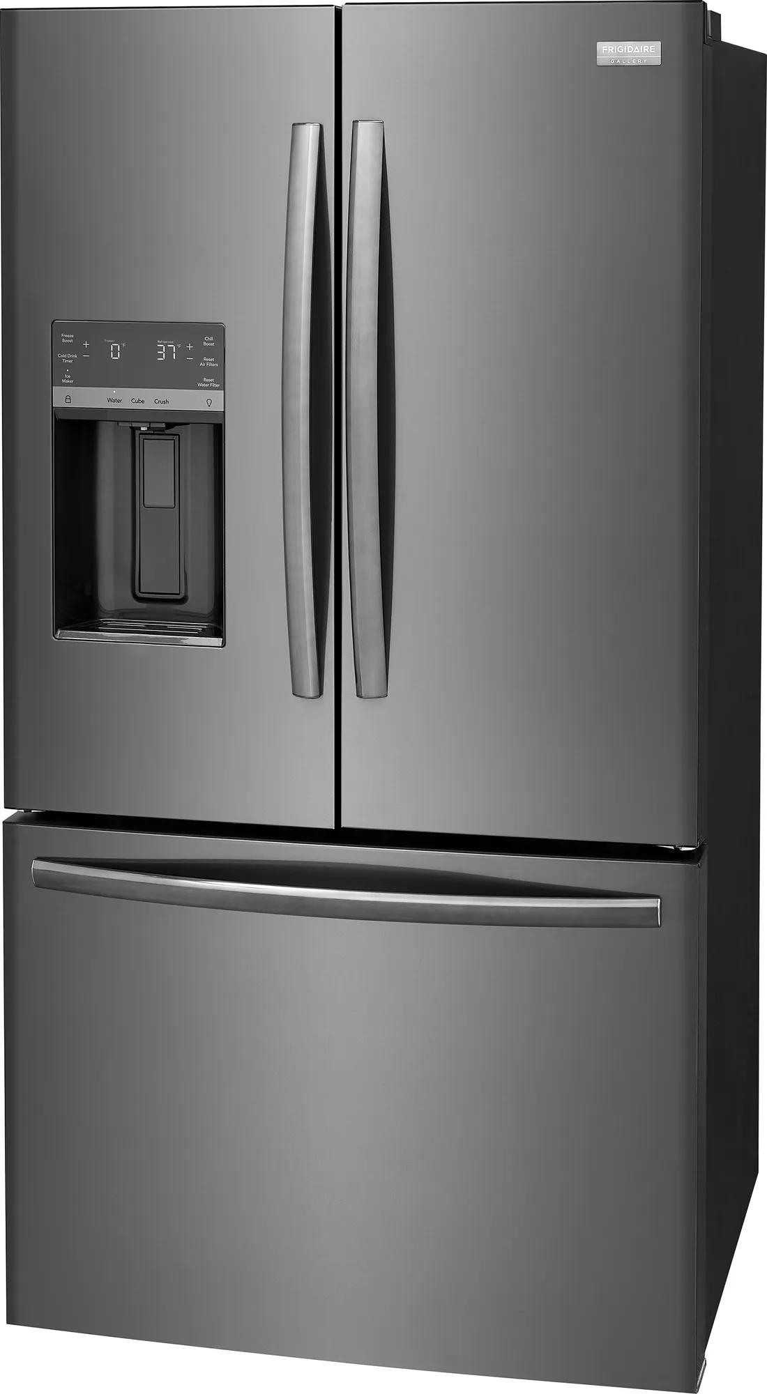 28 Cu. Ft. Standard-Depth French Door Refrigerator Black Stainless Steel-GRFS2853AD