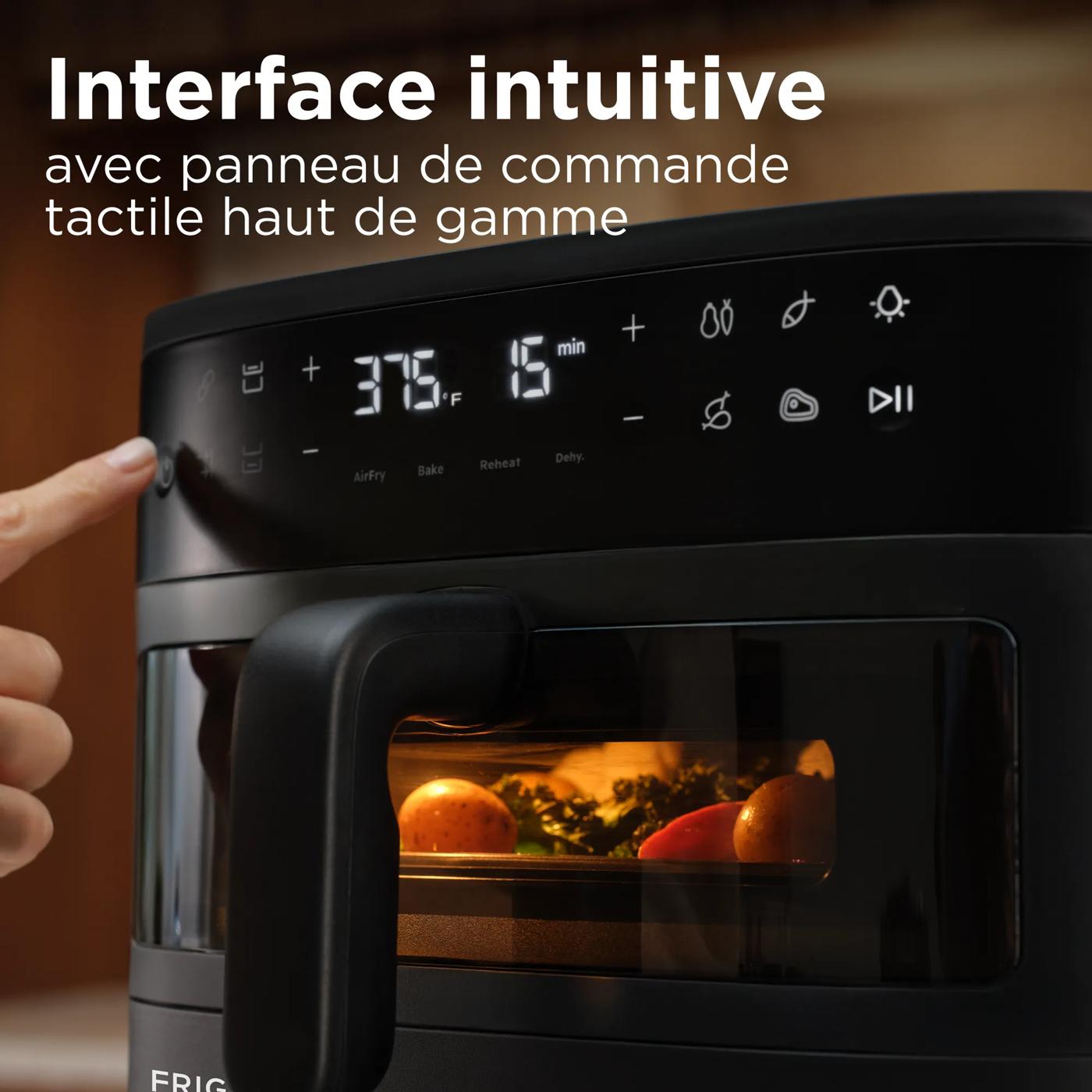 Friteuse à air double Noir-FRDA210BC