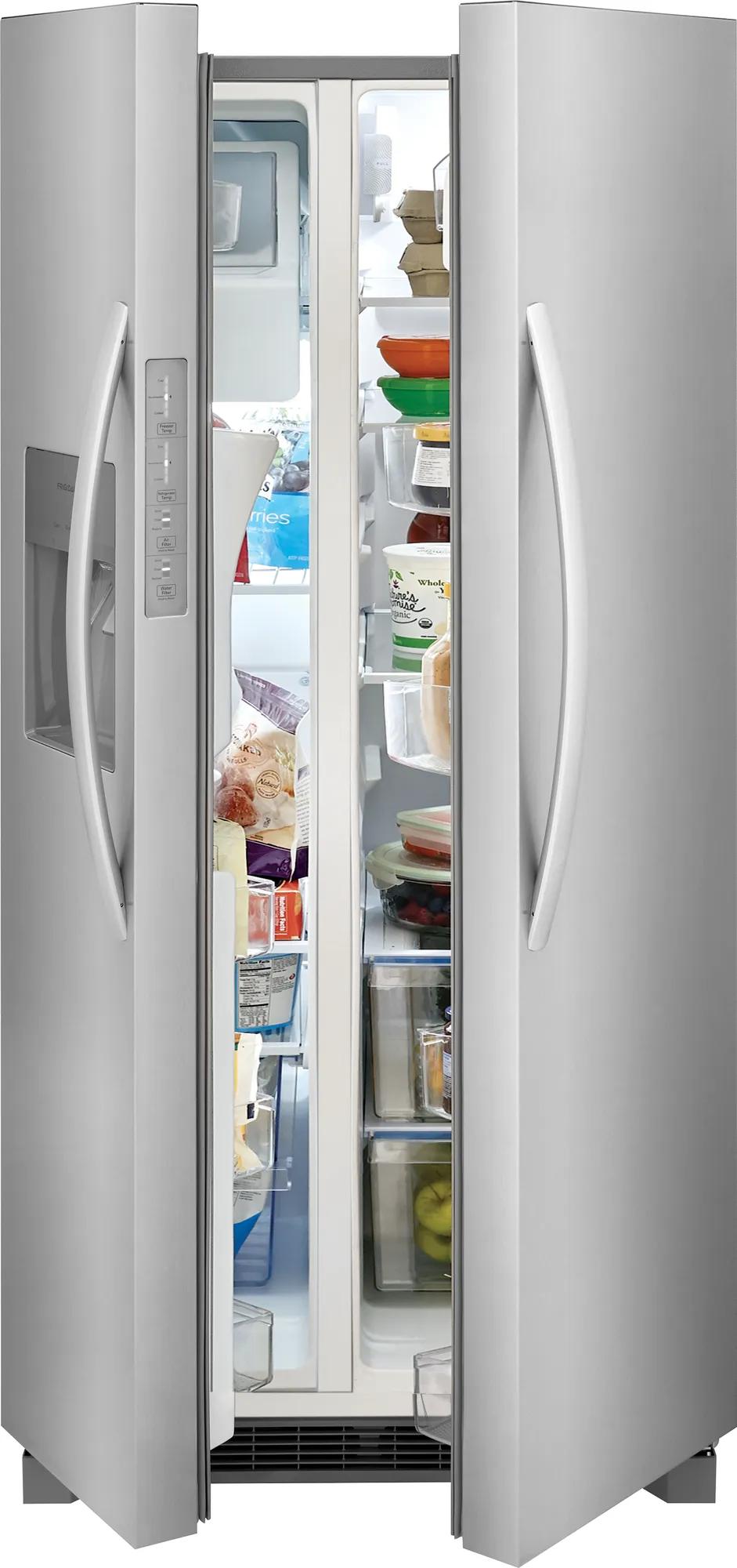 22 Cu. Ft. 33" Standard Depth Side by Side Refrigerator Stainless Steel-FRSS2323AS