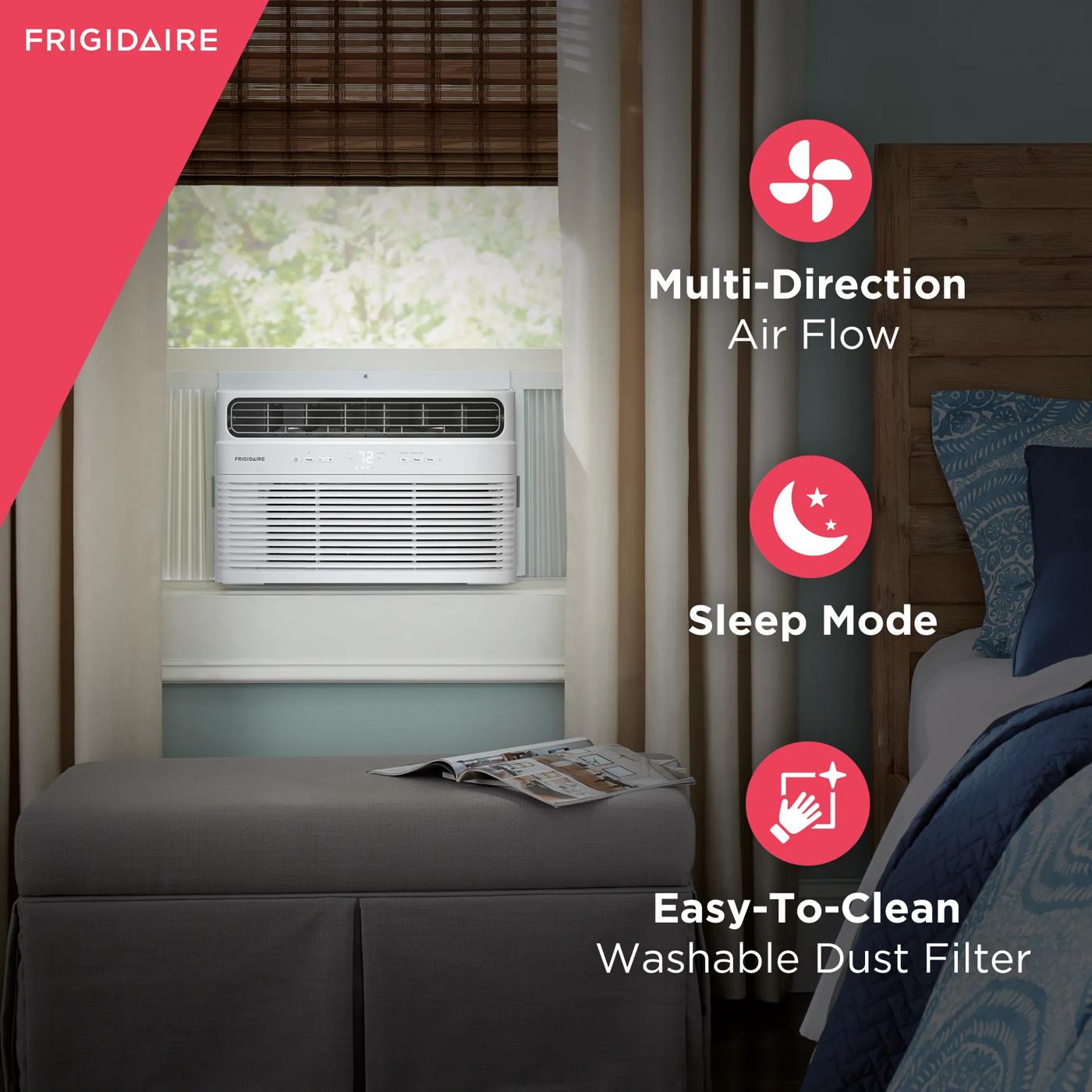 10,000 BTU Window Room Air Conditioner with Wi-Fi White-FHWW104WD1