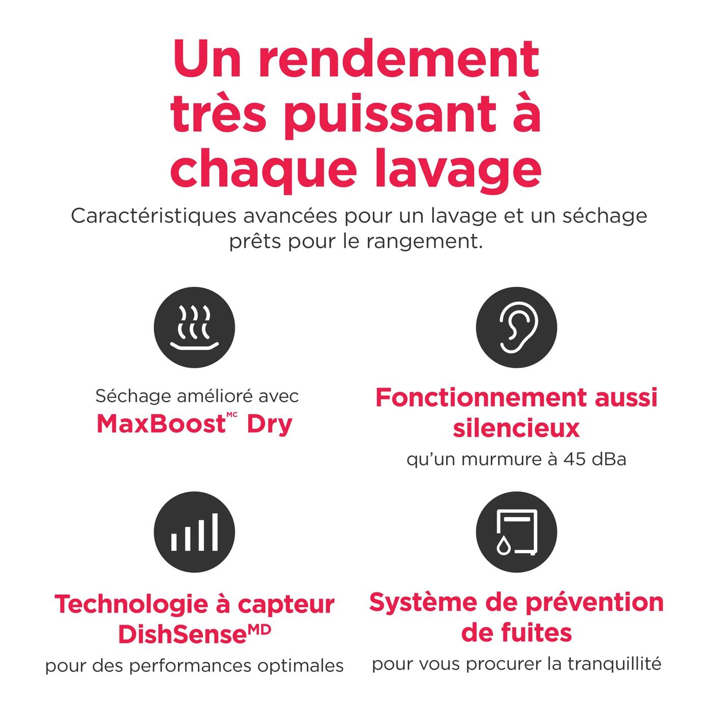 Lave-vaisselle de 24 po Acier inoxydable-PDSH4816BF