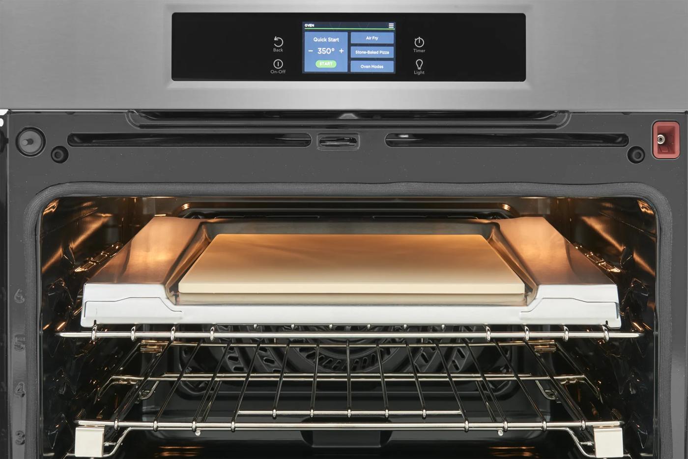 30" Single Wall Oven with Stone-Baked Pizza Stainless Steel-PCWS3085AF