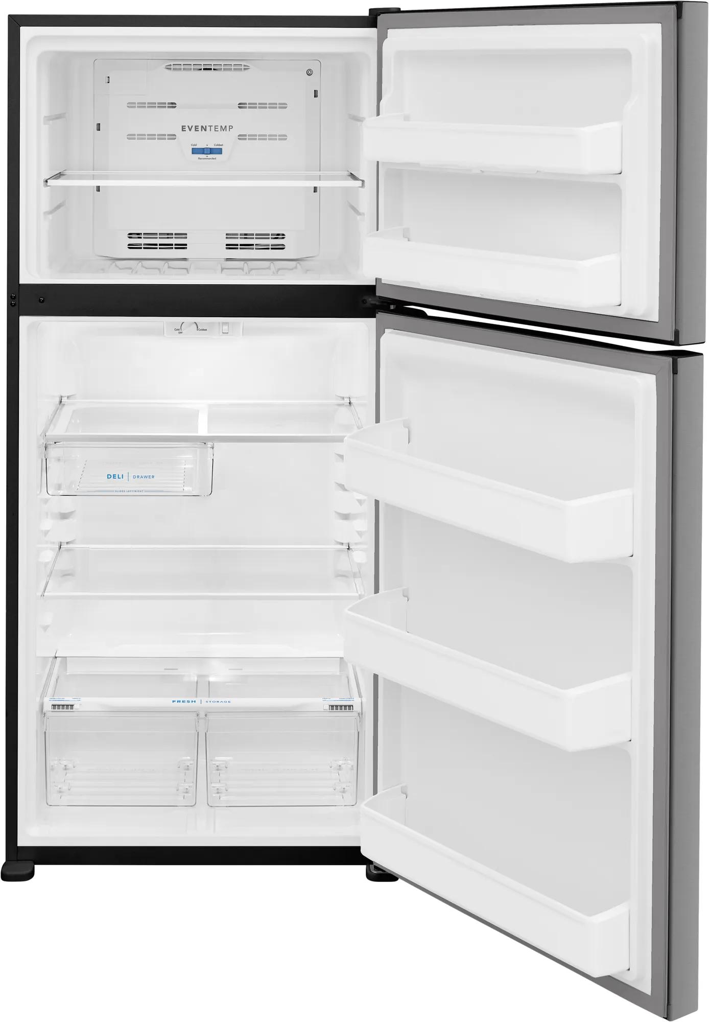 18 Cu. Ft. Garage Ready Top Freezer Refrigerator Stainless Steel-FFTR1835VS
