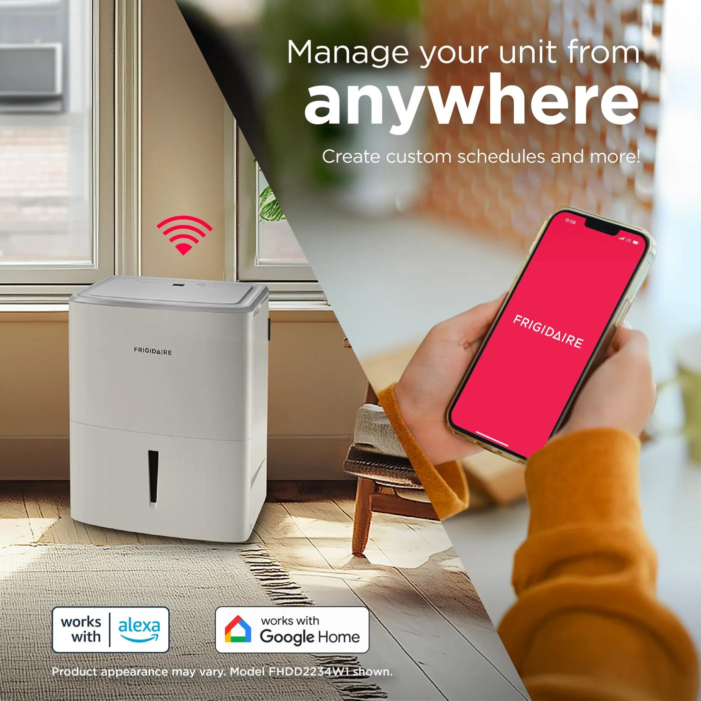 35 Pint Dehumidifier with Wi-Fi (Energy Star) White-FHDD3534W1