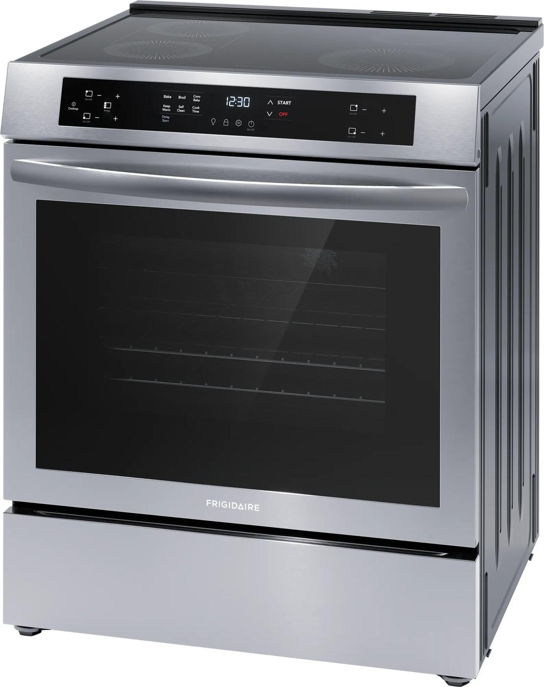 Cuisinière à induction de 30 po à commandes frontales Acier inoxydable-FCFI308CAS