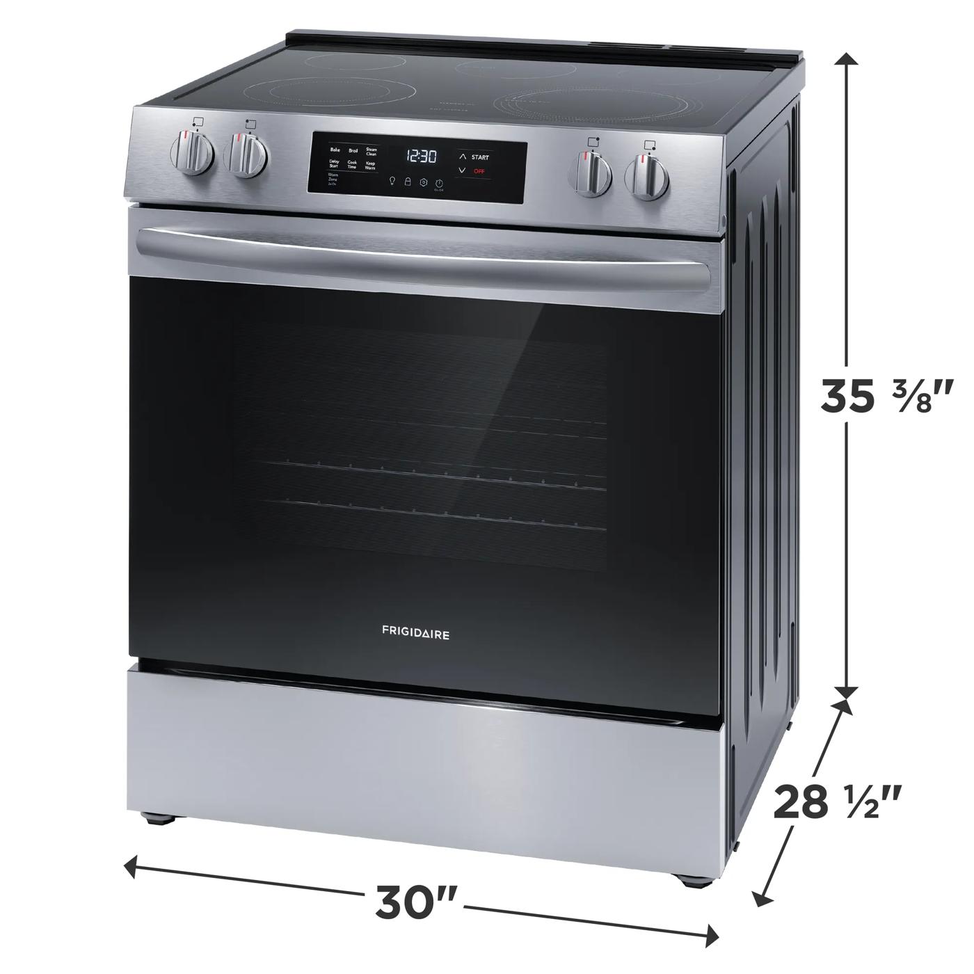 30" Front Control Electric Range Stainless Steel-FCFE306CAS