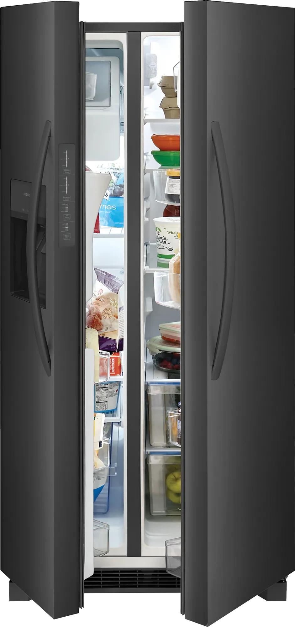 Réfrigérateur côte à côte de 22,3 pi³ d’une profondeur standard de 33 po Acier inoxydable noir-FRSS2323AD