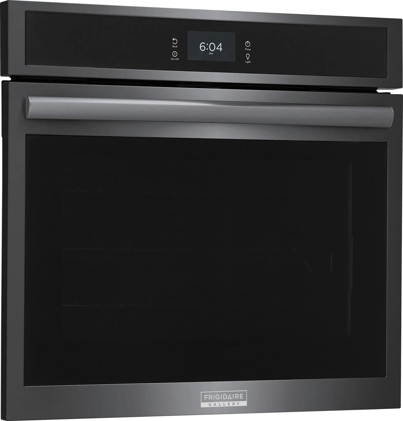 30" Single Electric Wall Oven with Total Convection Black Stainless Steel-GCWS3067AD
