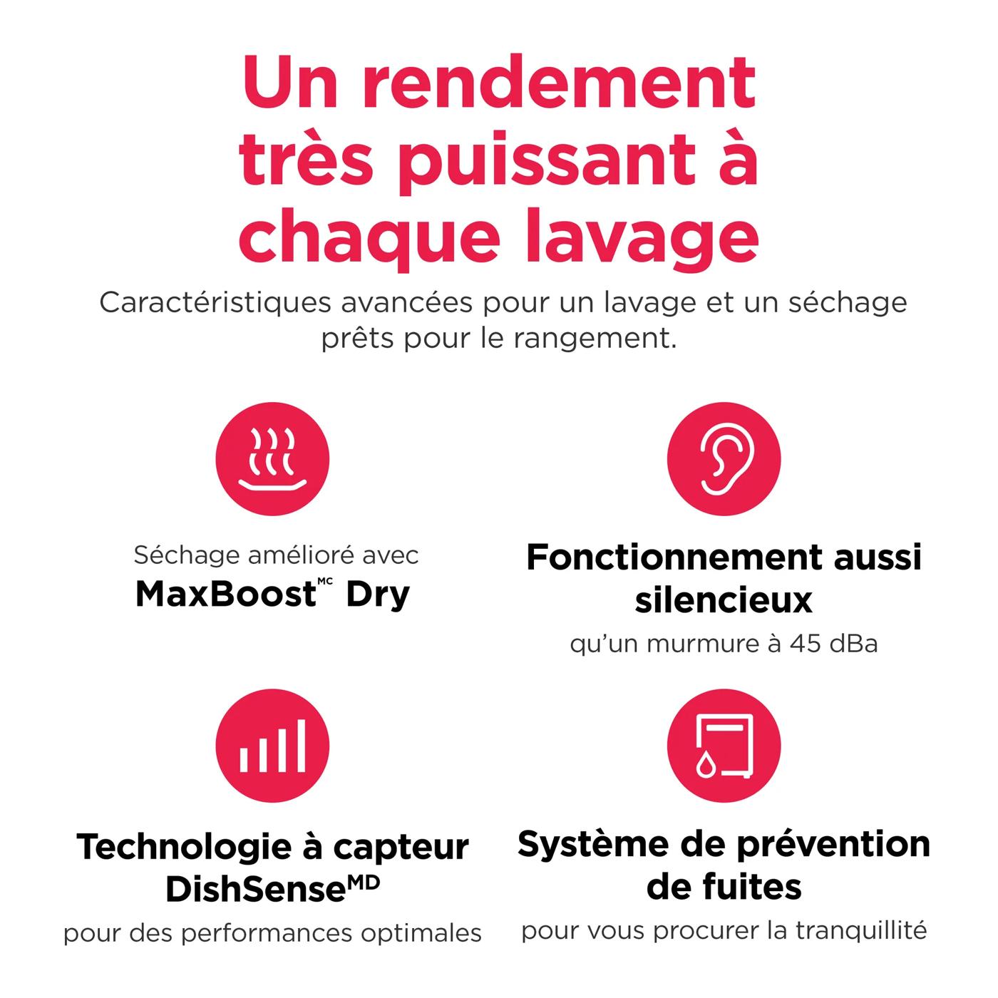 Lave-vaisselle de 24 po Acier inoxydable-GDSP4735AF