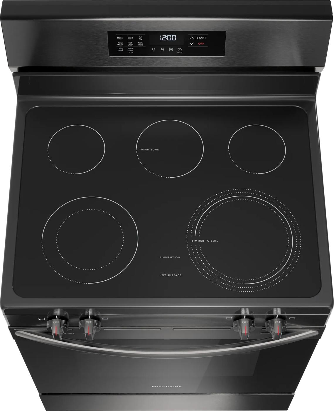 30" Electric Range with Air Fry Black Stainless Steel-FCRE308CAD