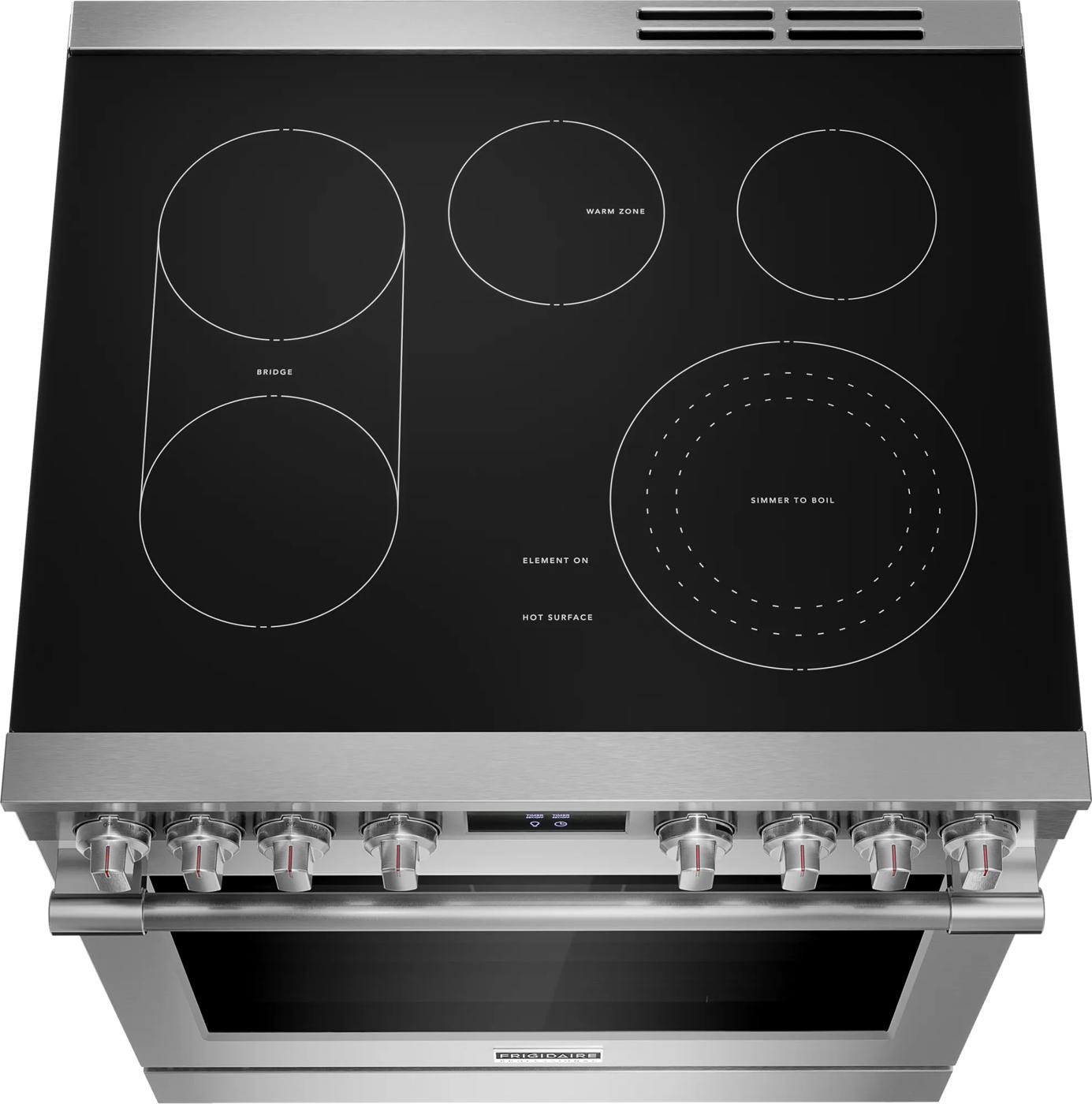 30" Electric Range with Total Convection Stainless Steel-PCFE308CAF