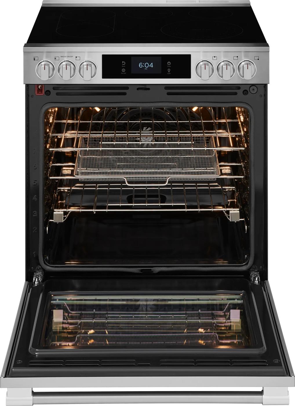 Cuisinière électrique 30 po avec pizza cuite sur pierre Acier inoxydable-PCFEC085BF