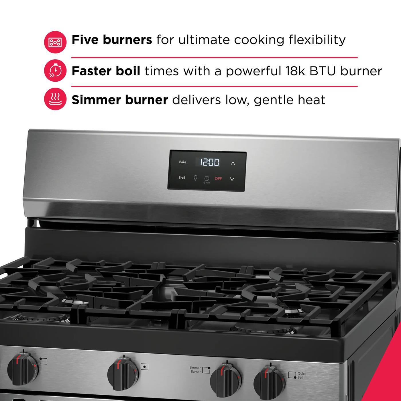 30" Gas Range Stainless Steel-FCRG3052BS