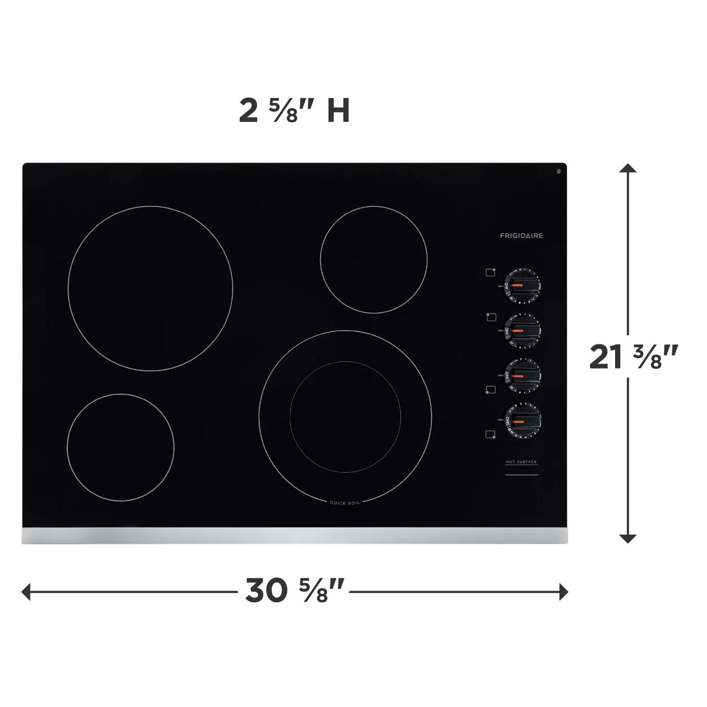 30" Electric Cooktop Stainless Steel-FFEC3025US