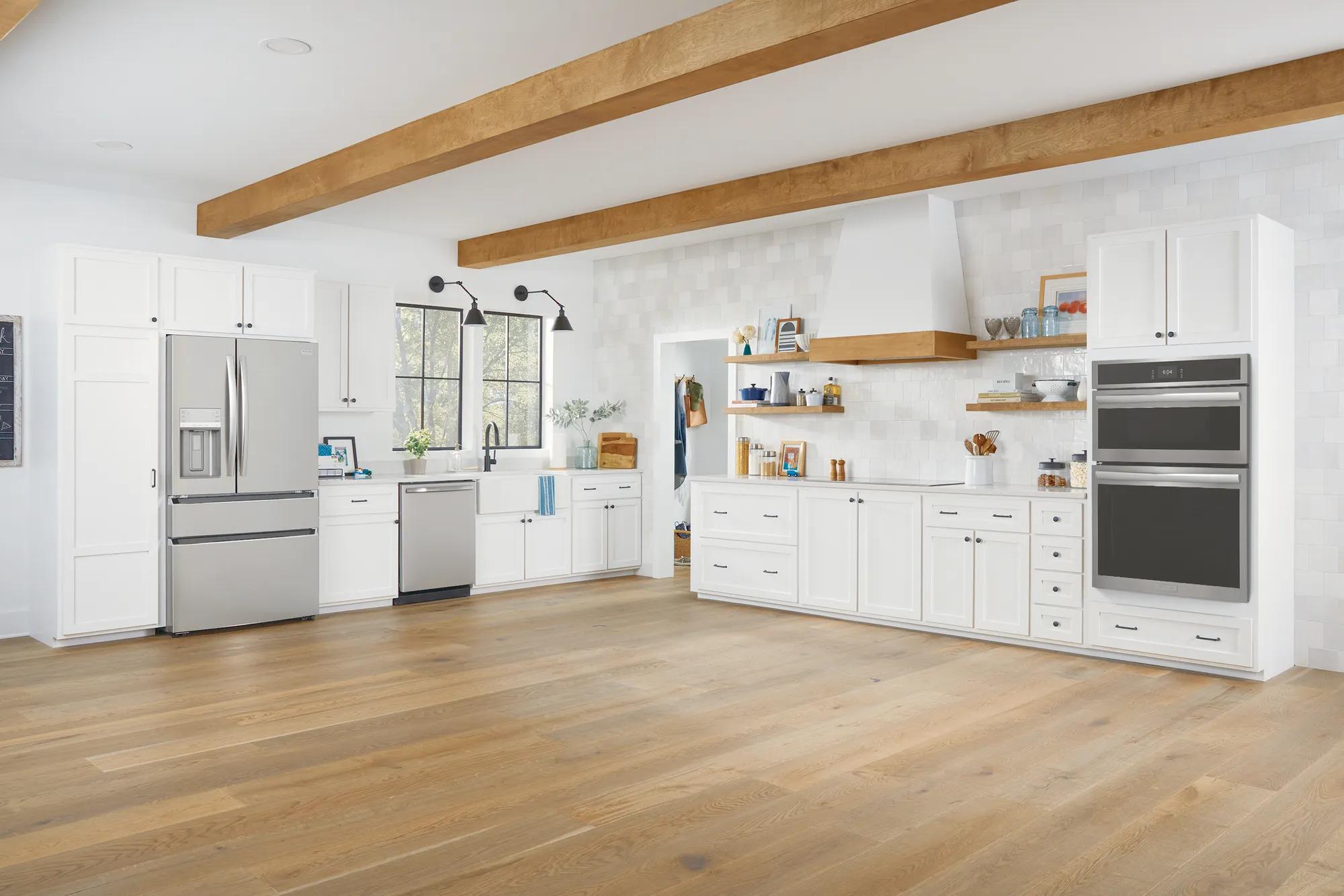 Four électrique mural de 30 pouces avec micro-ondes et pizza cuite sur pierre Acier inoxydable-GCWM3070AF