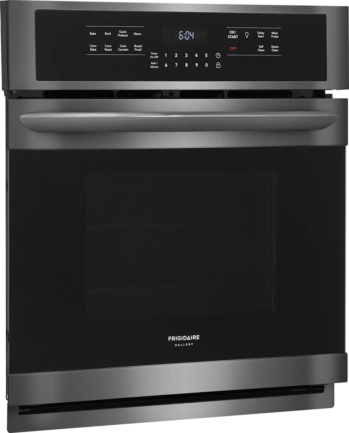 27" Single Electric Wall Oven Black Stainless Steel-FGEW2766UD