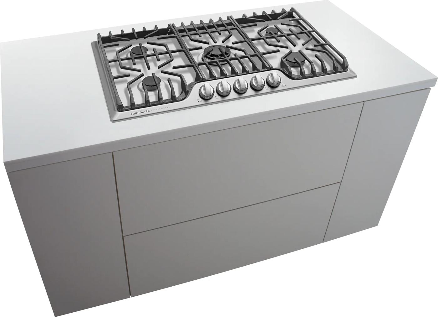 Table de cuisson au gaz de 36 po avec plaque chauffante Acier inoxydable-FPGC3677RS