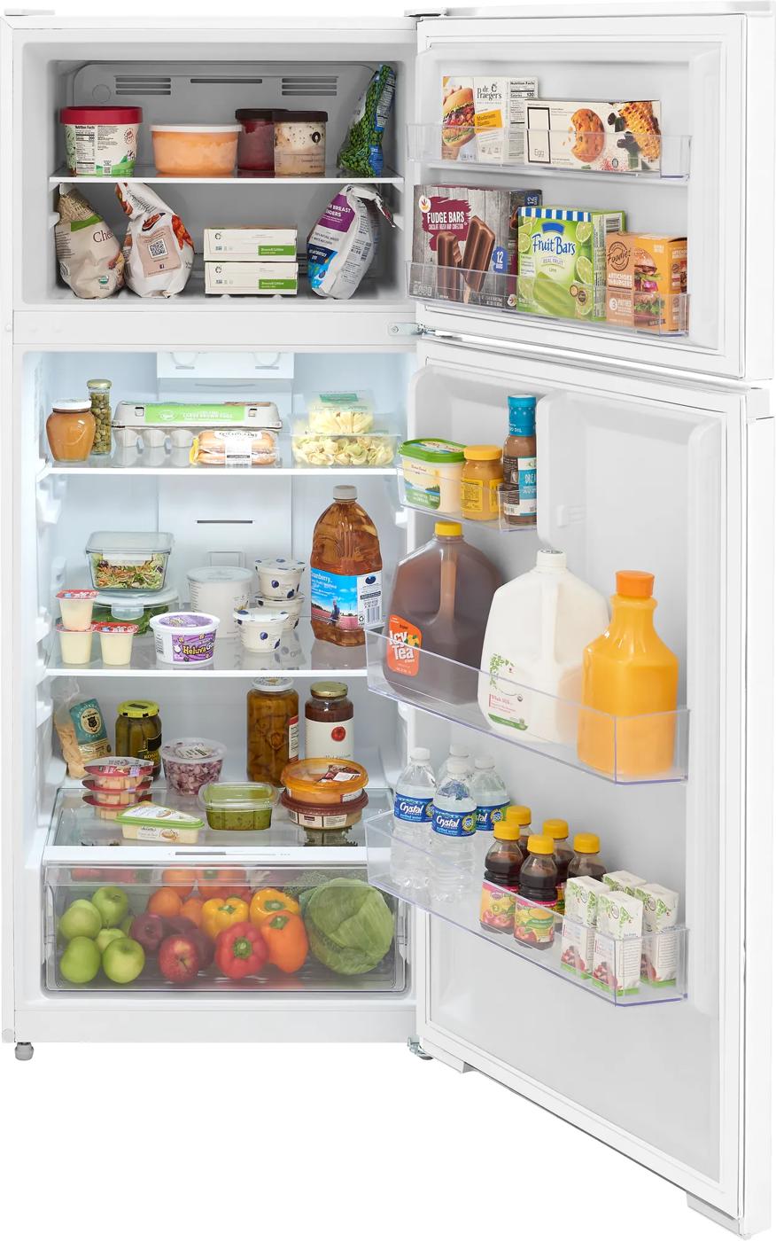 Réfrigérateur de 16 pieds cubiques à congélateur supérieur Blanc-FRTE1622AW