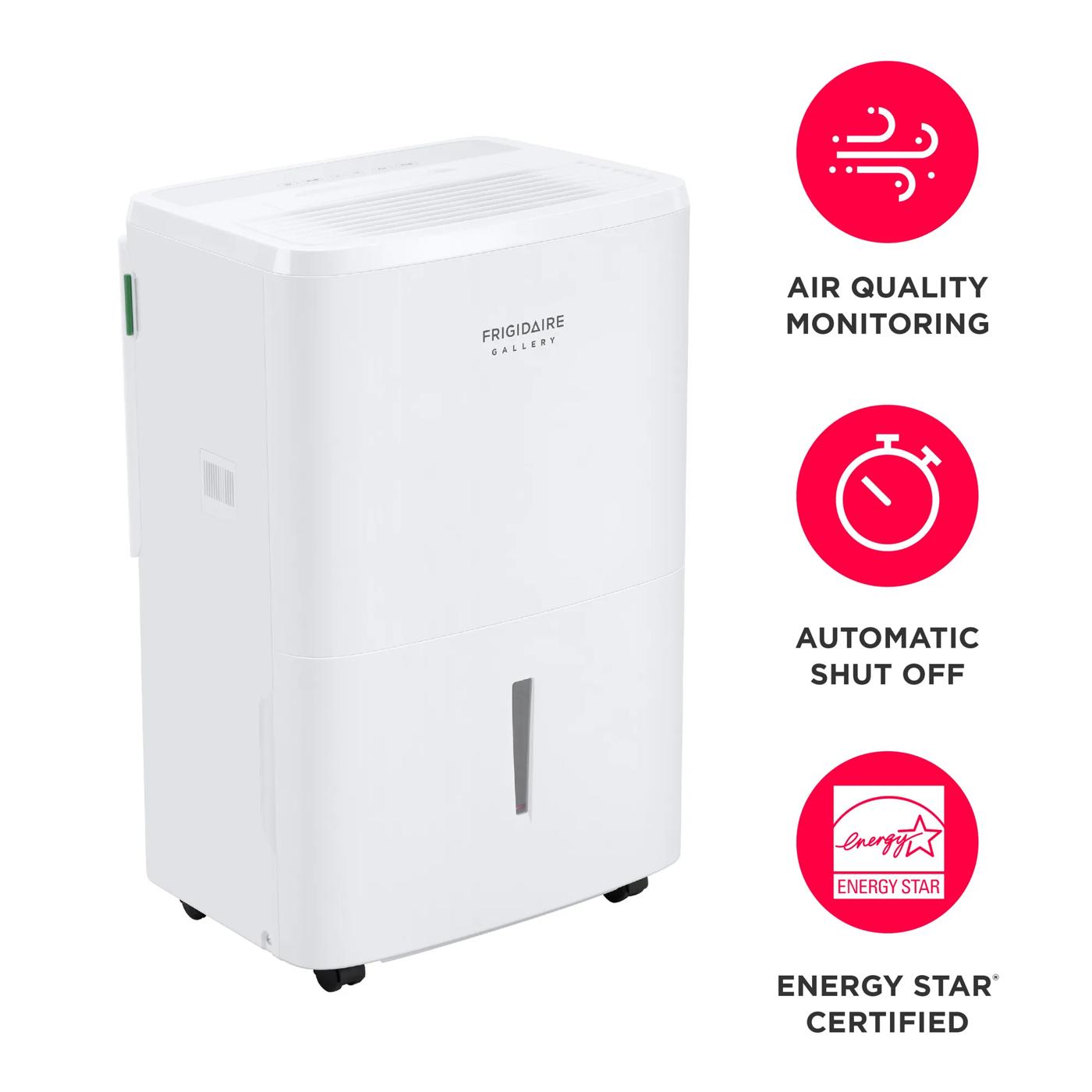 2-in-1 50 Pint Dehumidifier with Built-in Allergy Filter and Wi-Fi (Energy Star) White-GHDD5035W1