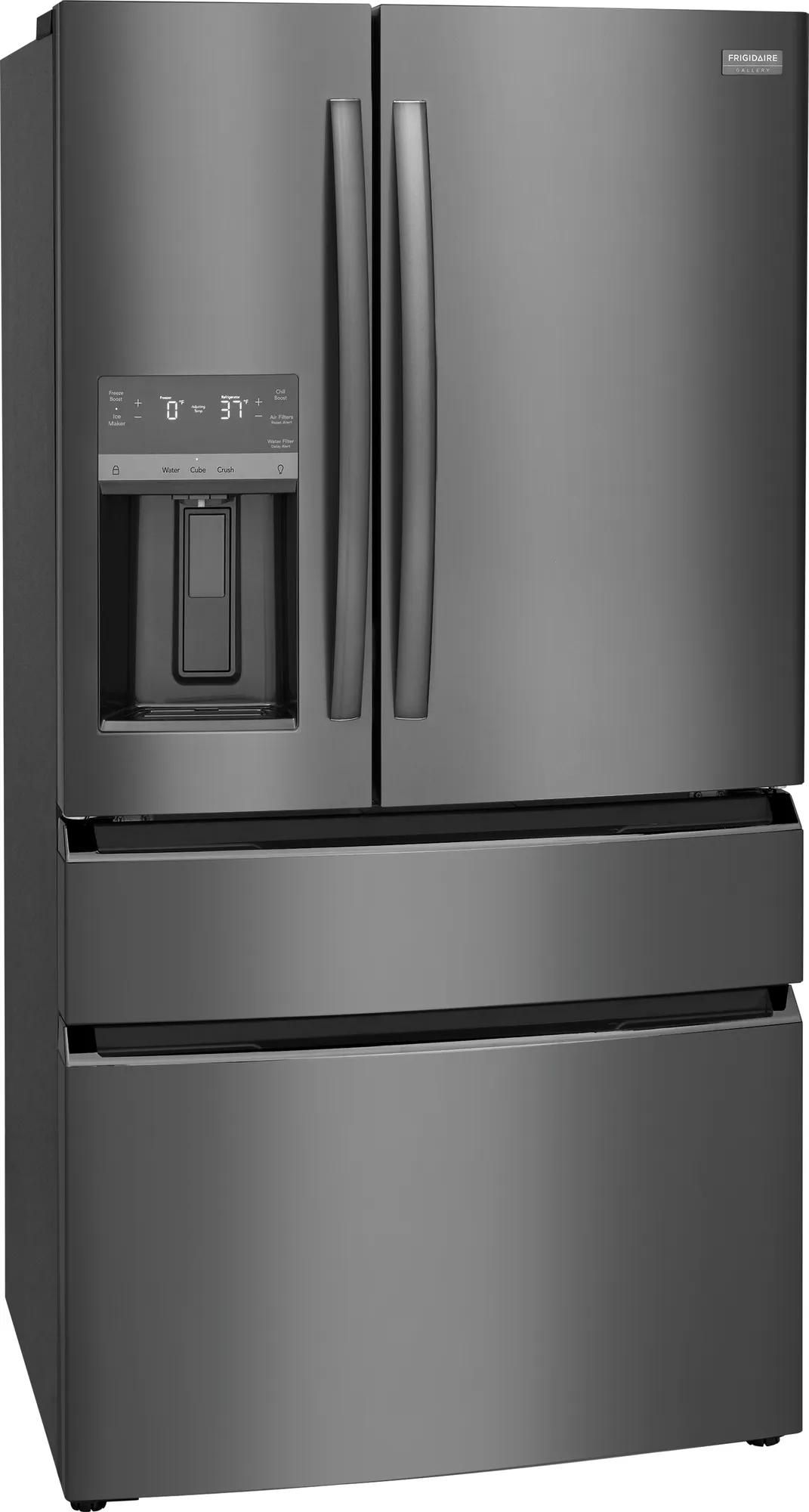 22 Cu. Ft. Counter-Depth 4-Door French Door Refrigerator Black Stainless Steel-GRMC2273CD