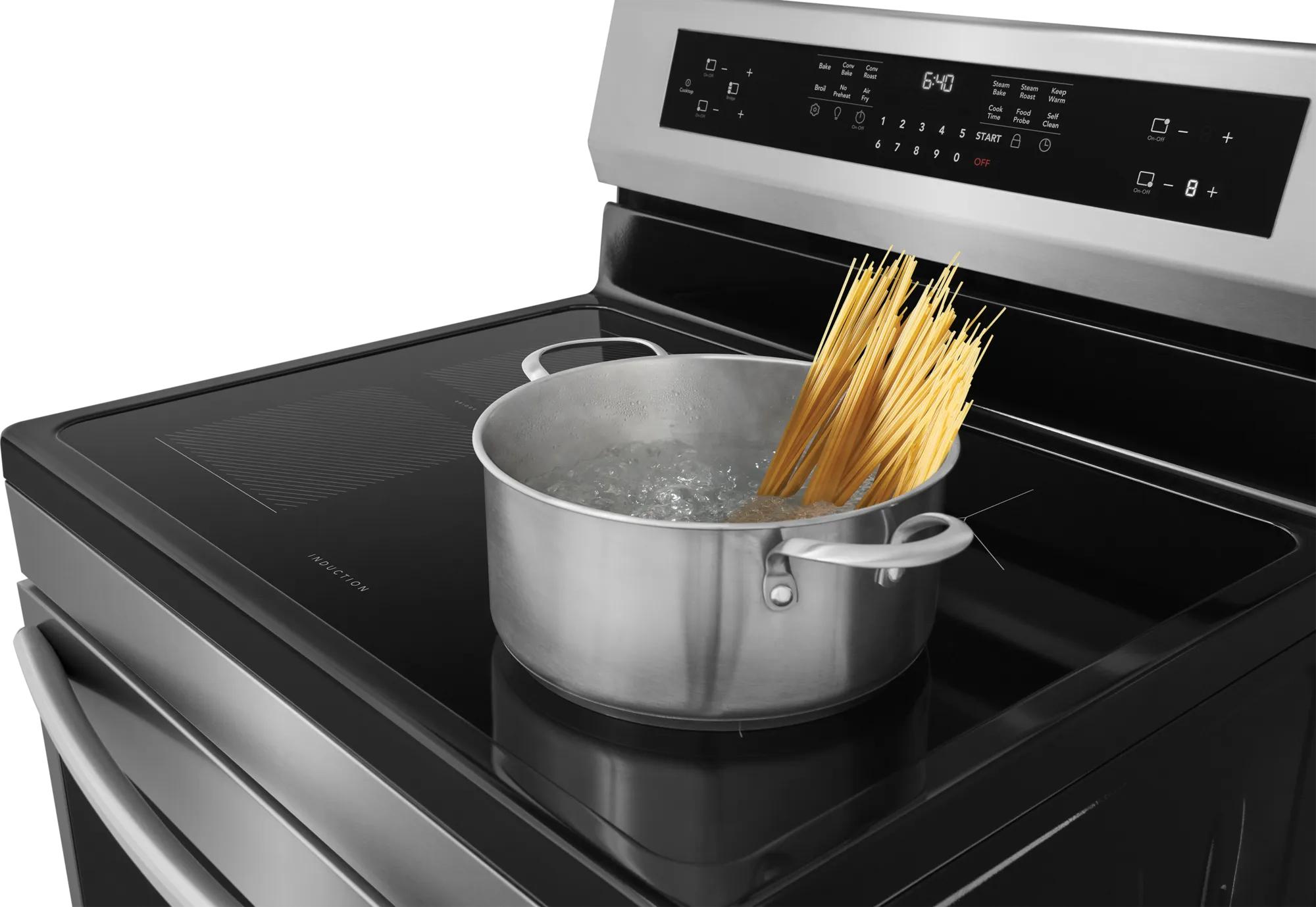 Cuisinière à induction autonome de 30 po avec friture à air chaud Acier inoxydable-GCRI306CBF