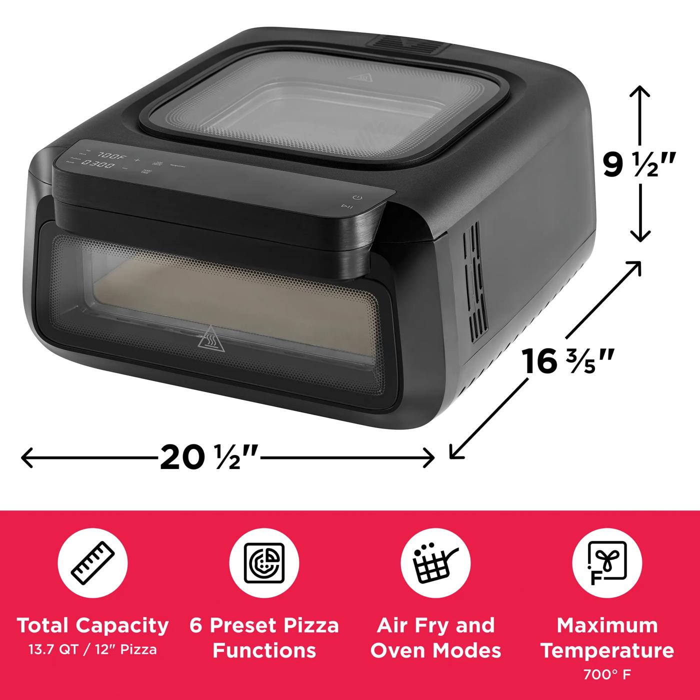 Indoor Pizza Oven Black-FRPO210BC