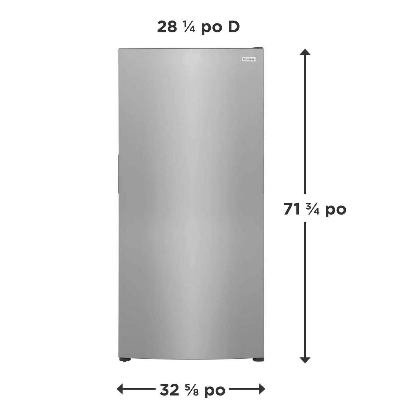 Congélateur vertical de 20 pi³ Acier inoxydable-FFUE2022AF