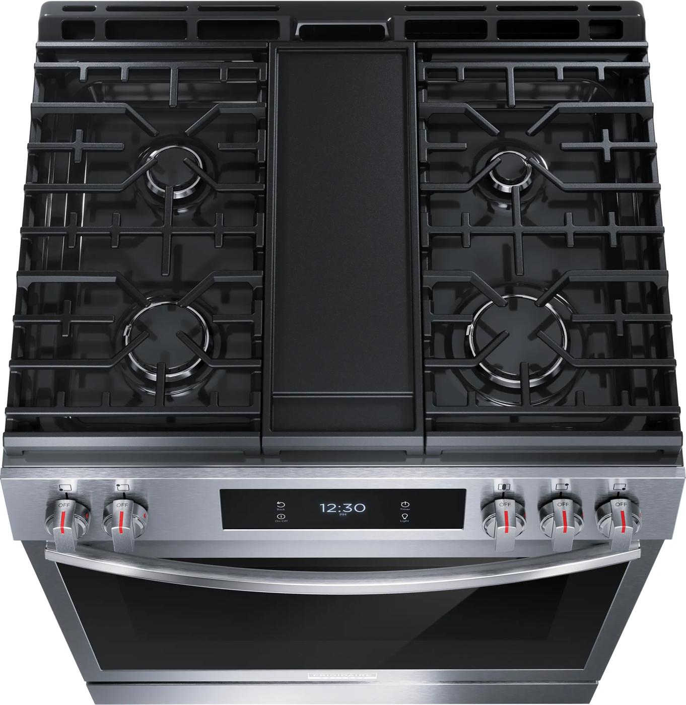 30" Front Control Gas Range with Total Convection Stainless Steel-GCFG3060BF