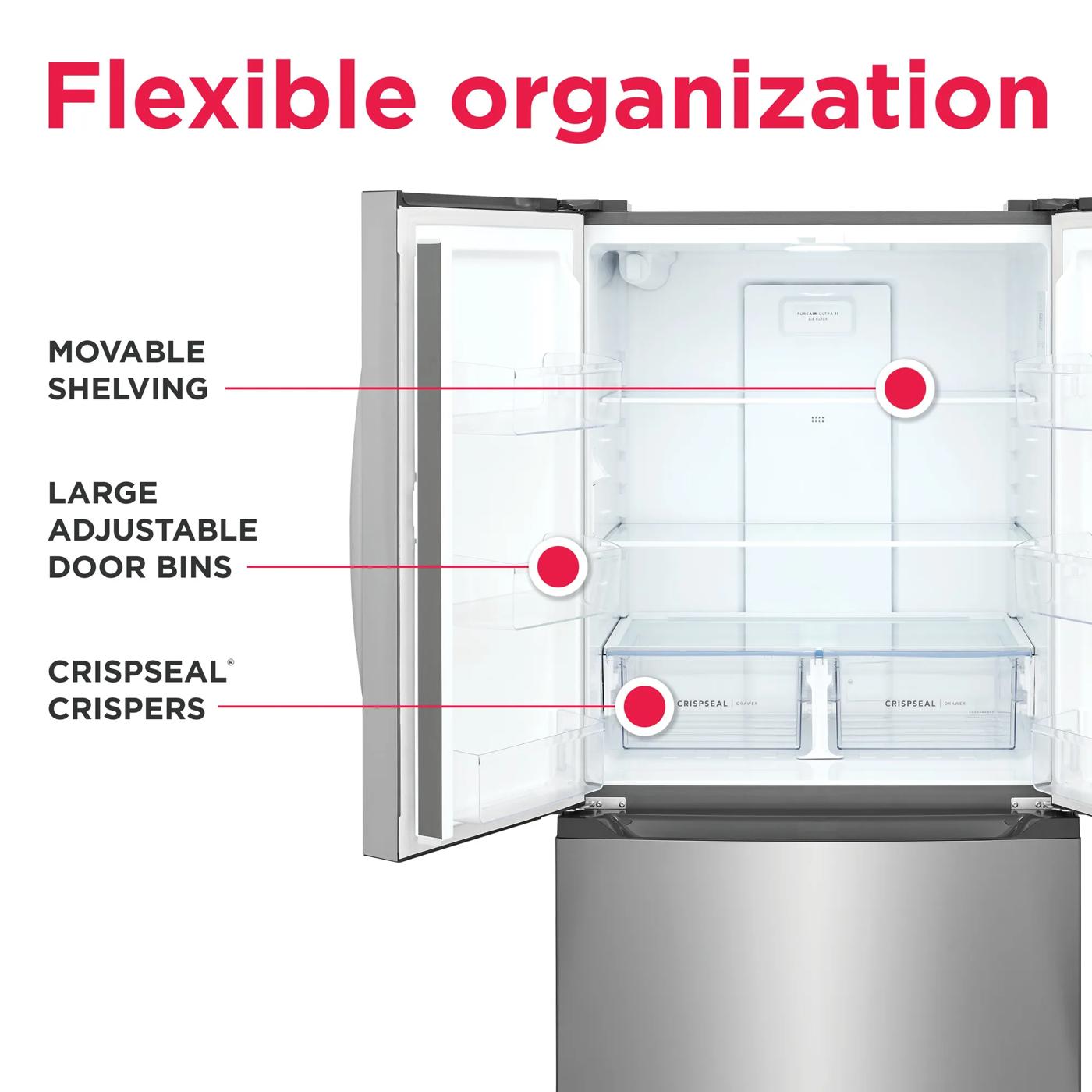 19.8 Cu. Ft. Counter-Depth French Door Refrigerator Stainless Steel-FRFG201LAV