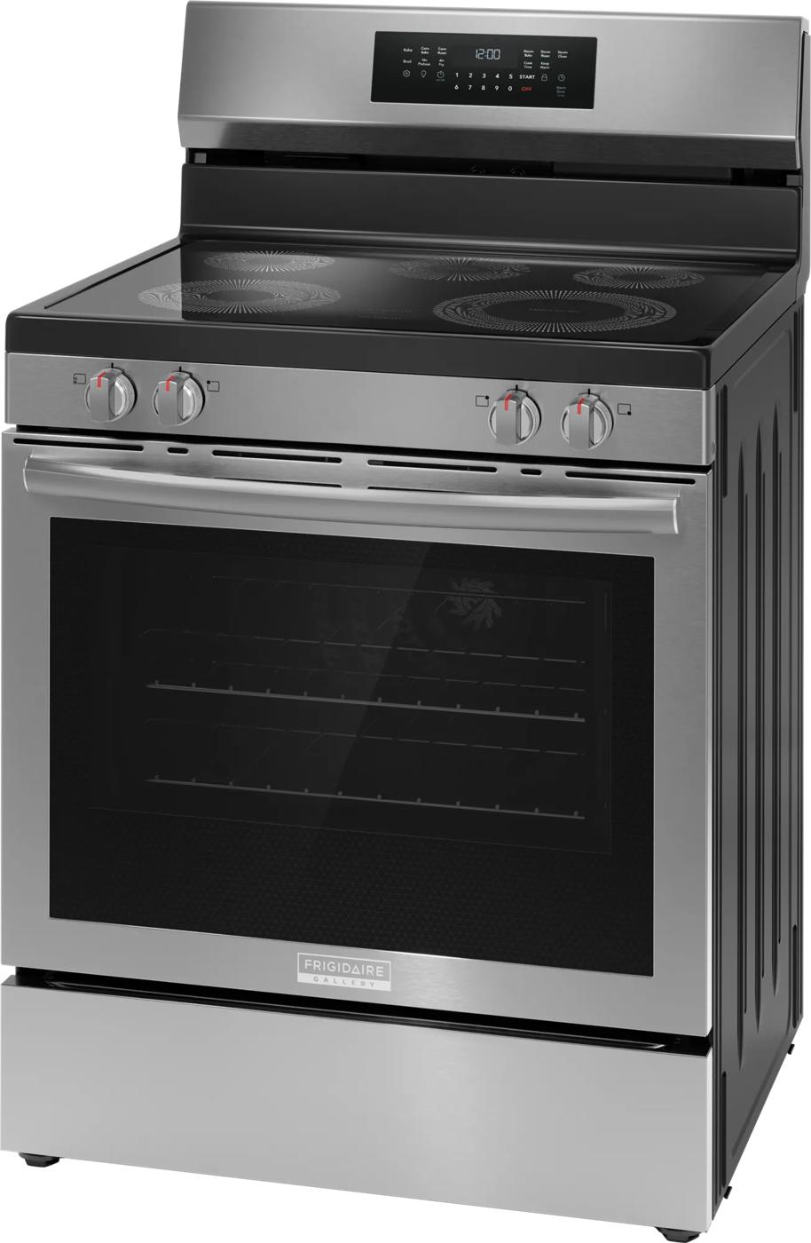 30" Rear Control Electric Range with Total Convection Stainless Steel-GCREC059BF