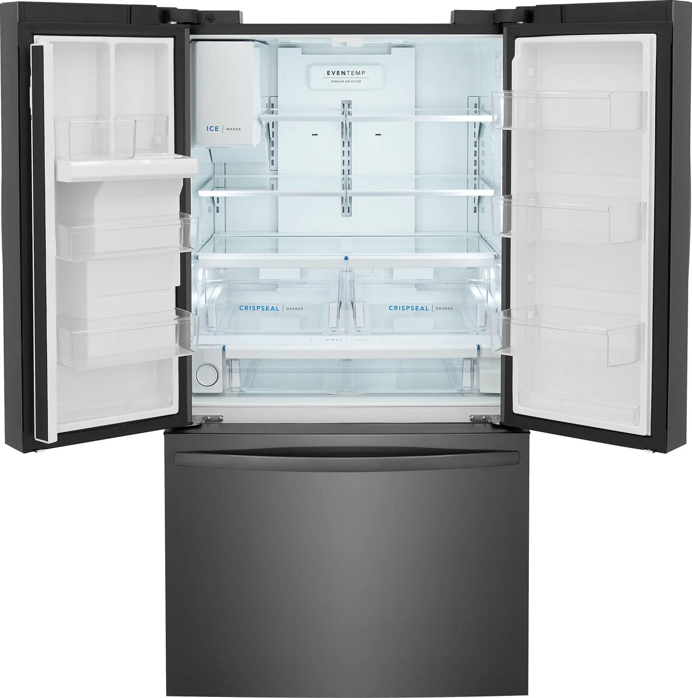 28 Cu. Ft. Standard-Depth French Door Refrigerator Black Stainless Steel-FRFS2823AD